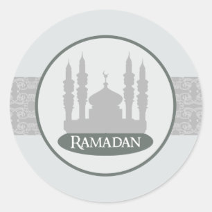 20 - 1,5" Envelop Sticker Soft Blue Islamitische R