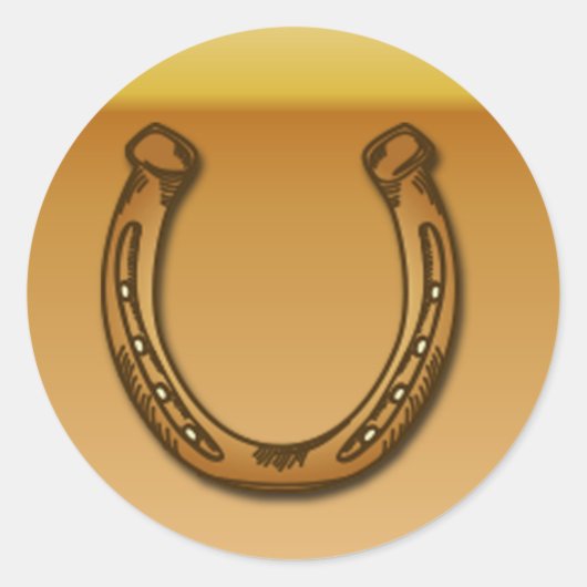 20 - 1,5" Envelop Sticker Wagon Wheel/Hoefijzer (Voorkant)