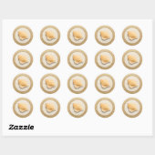 20 - 1,5" Envelop Sticker zeeschelpen op Sandy Bea (Vel)