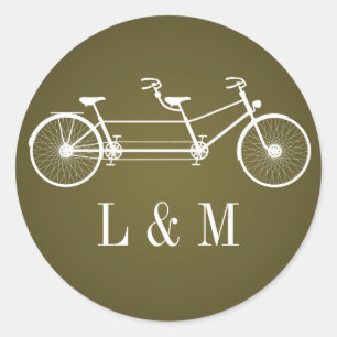 20 - 1.5 Envelope Seal Bruin Dubbele Bike Ronde Sticker