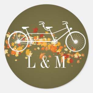 20 - 1.5 Envelope Seal Bruin Dubbele Bike Ronde Sticker