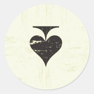 20 - 1,5 Envelope Seal  Casino Love Ronde Sticker
