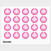 20 - 1,5 Envelope Seal Crystal Chandelier Glitz Ronde Sticker (Vel)