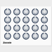 20 - 1,5 Envelope Seal Crystal Chandelier Glitz Ronde Sticker (Vel)