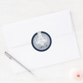 20 - 1,5 Envelope Seal Crystal Chandelier Glitz Ronde Sticker (Envelop)