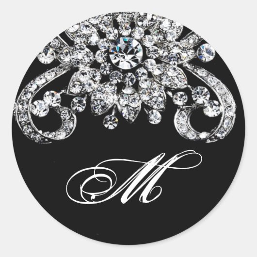 20 - 1.5 Envelope Seal Diamond Jewelry Ketting Ronde Sticker (Voorkant)