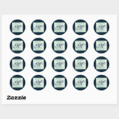 20 - 1.5 Envelope Seal Frosted Glass Mirror Moder Ronde Sticker (Vel)