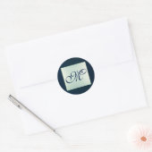 20 - 1.5 Envelope Seal Frosted Glass Mirror Moder Ronde Sticker (Envelop)