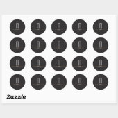 20 - 1.5 Envelope Seal Gatsby Thema Ronde Sticker (Vel)