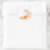 20 - 1.5 Envelope Seal Herfst filigraan Herfstwerv Ronde Sticker (Tas)