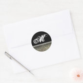 20 - 1,5 Envelope Seal Monogram Kerstmis XMAS Ronde Sticker (Envelop)