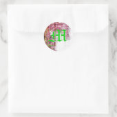 20 - 1.5 Envelope Seal Neon Grunge Kraskleur Ronde Sticker (Tas)