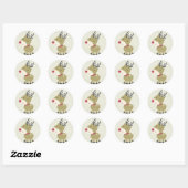 20 - 1,5" Envelope Seal Rendier Ronde Sticker (Vel)