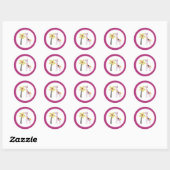 20 - 1,5" Envelope Seal Sweet Safari Ronde Sticker (Vel)