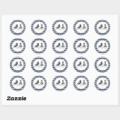 20 - 1,5 Envelope Seal Teenage Sneakers Chevron Ronde Sticker (Vel)