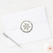 20 - 1,5" Envelope Seal Zilver Kerstvervaging Ronde Sticker (Envelop)