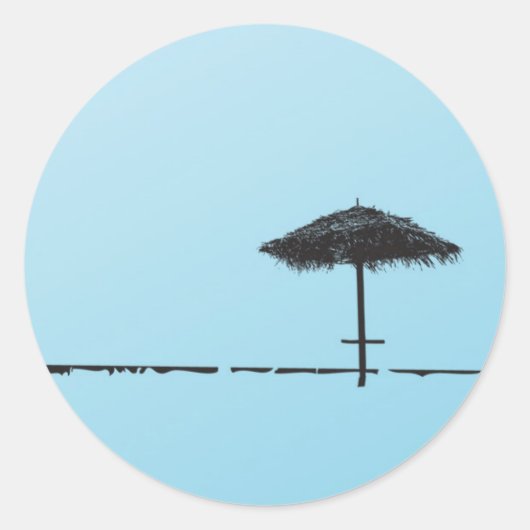 20 - 1,5 Envelope zegelbedekking palmboom Ronde Sticker (Voorkant)