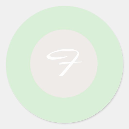 20 - 1,5-enveloppen: groen en orchidee ronde sticker (Voorkant)