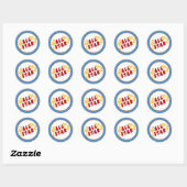20 - 1,5" Envelopsluiting All-Star Blue Ronde Sticker (Vel)
