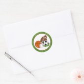 20 - 1,5" Envelopsluiting All-Star Green Ronde Sticker (Envelop)