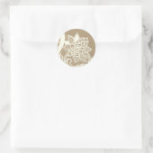 20 - 1.5 Envelopsluiting  Victoriaans kant Bro Ronde Sticker (Tas)