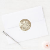 20 - 1.5 Envelopsluiting  Victoriaans kant Bro Ronde Sticker (Envelop)