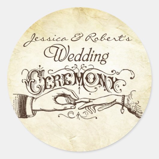 20 - 1.5 Envelopverbinding  ceremoniering Ring Exc Ronde Sticker (Voorkant)