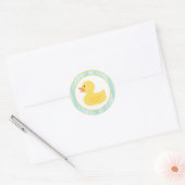 20 - 1.5"Envelopverbinding Rubber Ducky Bubbles Ronde Sticker (Envelop)