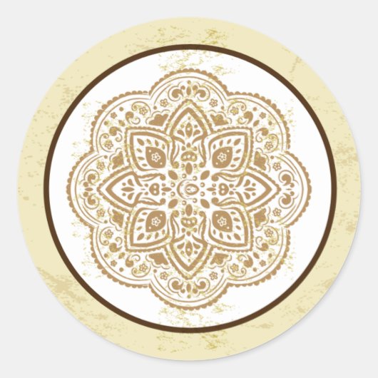 20 - 1.5"Envelopzegel Marokkaanse Partij Ronde Sticker (Voorkant)