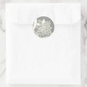 20 - 1,5-envelopzegel  Victoriaans loopgraat Ronde Sticker (Tas)