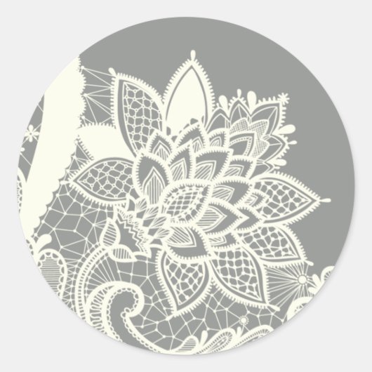 20 - 1,5-envelopzegel  Victoriaans loopgraat Ronde Sticker (Voorkant)