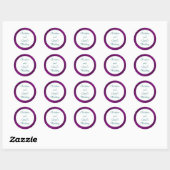 20 - 1,5" Favor Stickers Arabisch Paarse (Vel)