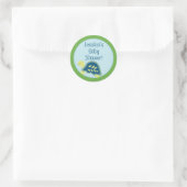 20 - 1,5" Favor Stickers Blauw Zee Schildpadden (Tas)
