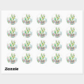 20 - 1,5" Favor Stickers Boho Llama Bohemian Cact (Vel)