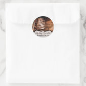 20 - 1,5" Favor Stickers Cowboy Boots Schuur Hout  (Tas)
