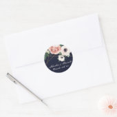 20 - 1,5" Favor Stickers Geometric Garden Navy (Envelop)