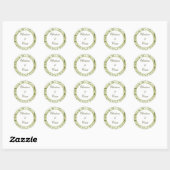 20 - 1,5" Favor Stickers Groene Apple Swirls Fruit (Vel)