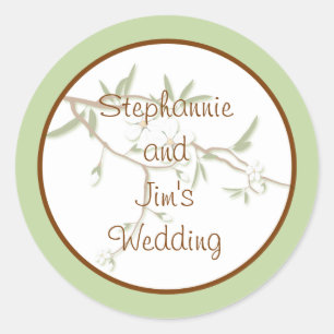 20 - 1,5" Favor Stickers Hondenhouten bloemen