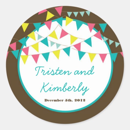 20 - 1,5" Favor Stickers Liefhebbers Fietswagen (Voorkant)