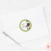 20 - 1.5" Favor Stickers Monkey Time Zoo Animal (Envelop)