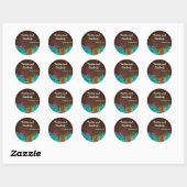 20 - 1,5" Favor Stickers Neon Spring Floral Flowe (Vel)