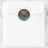 20 - 1,5" Favor Stickers Neon Spring Floral Flowe (Tas)