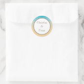 20 - 1,5" Favor Stickers Ocean Beach Shore Seashel (Tas)