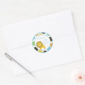20 - 1,5" Favor Stickers Oerwoud King Lion Safari (Envelop)