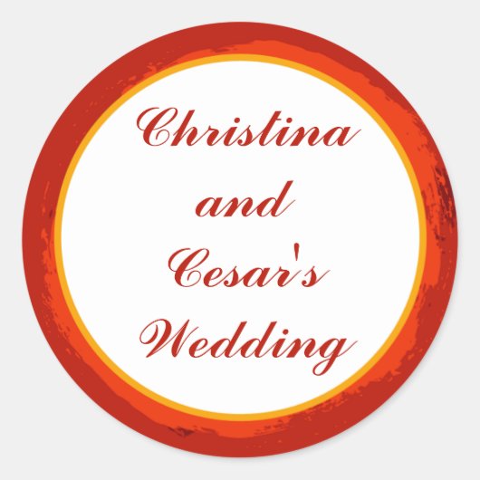 20 - 1,5" Favor Stickers Red Sunset in Afrika (Voorkant)