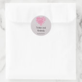 20 - 1,5" Favor Stickers Roze Bloemenbloemblaadjes (Tas)