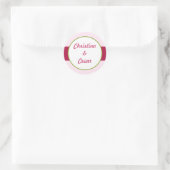 20 - 1,5" Favor Stickers Roze Orchidee Long Stem F (Tas)