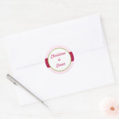 20 - 1,5" Favor Stickers Roze Orchidee Long Stem F (Envelop)