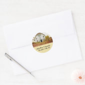 20 - 1,5" Favor Stickers Sunset Barn Country Rust (Envelop)