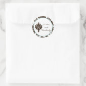 20 - 1,5" Favoriet Stickers Bruin Damask (Tas)